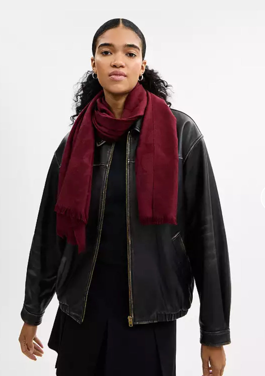 Coach Signature Wrap - Burgundy