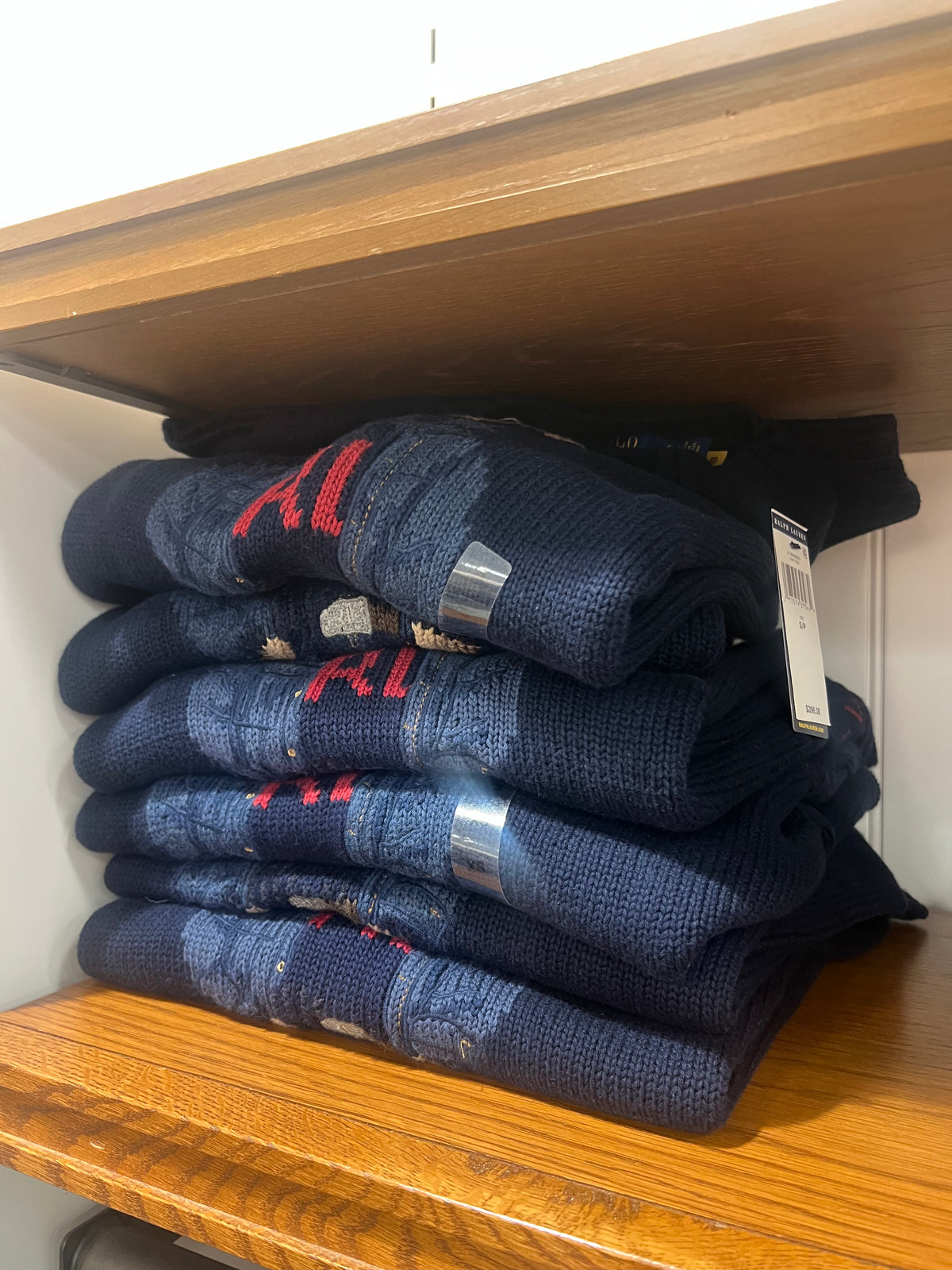 Ralph Lauren Women Bear Sweater Navy