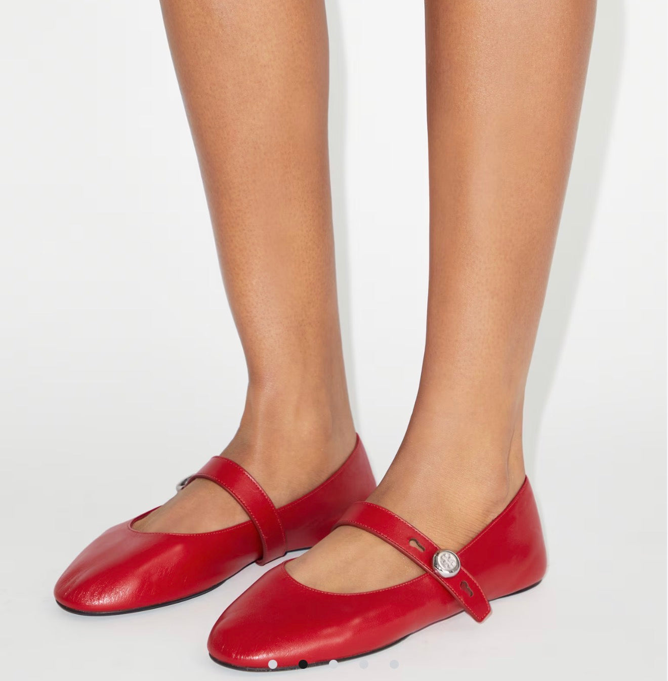 TORY BURCH ROMY MARY JANE   - Toucan Red
