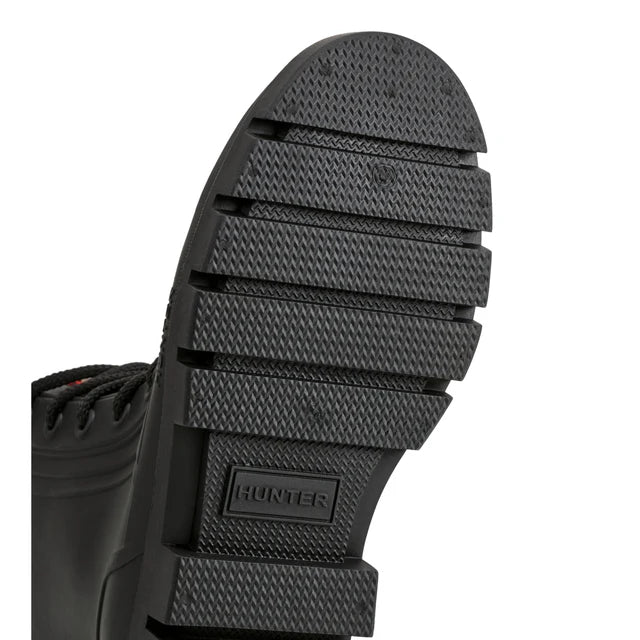 Hunter Women's Diana Waterproof Lace-Up Rain Boots -  Black