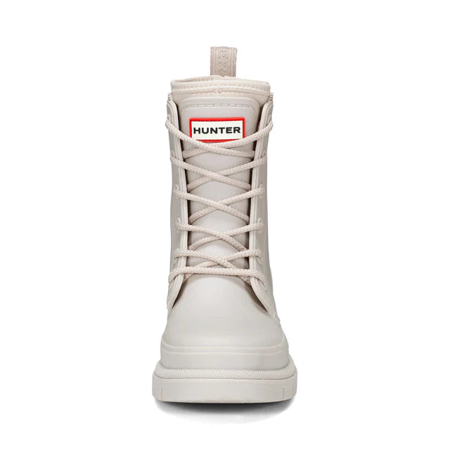Hunter Women's Diana Waterproof Lace-Up Rain Boots - Taupe