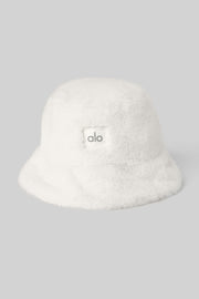 Alo Yoga Faux Fur Bucket Hat  -  Ivory
