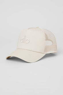 Alo Yoga District Trucker Hat  -  Bone