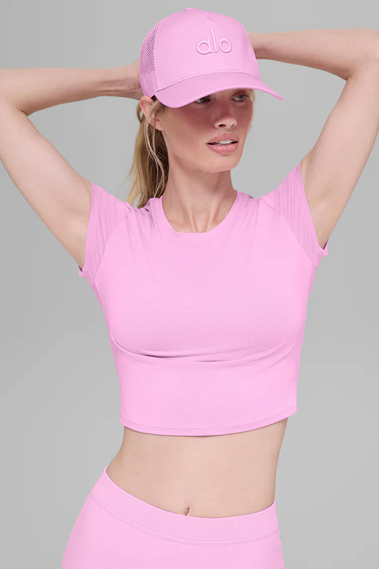 Alo Yoga District Trucker Hat - Candy Heart Pink
