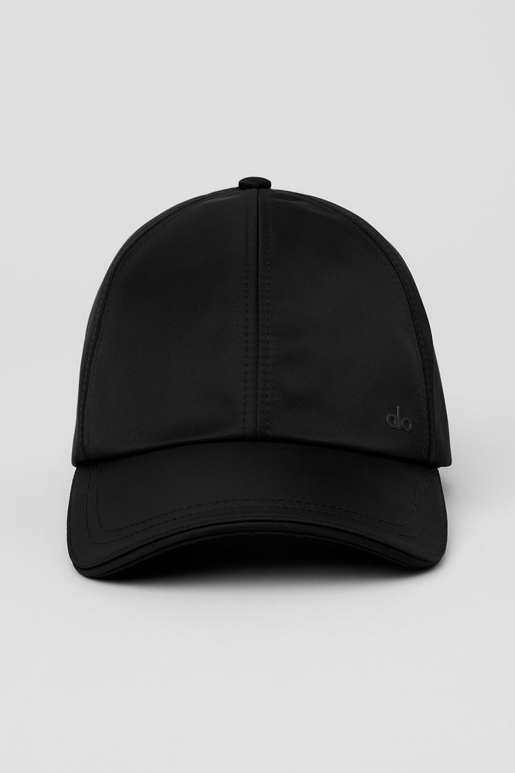 Alo Yoga Satin Off-Duty Cap  -  Black