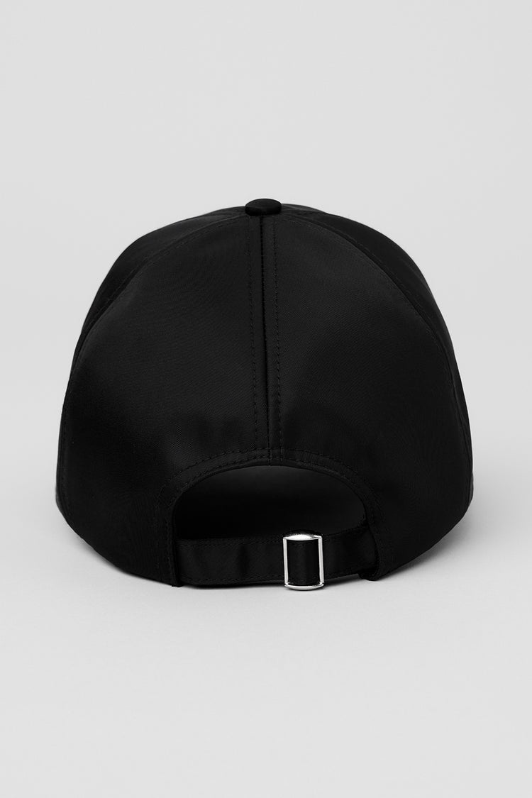 Alo Yoga Satin Off-Duty Cap  -  Black
