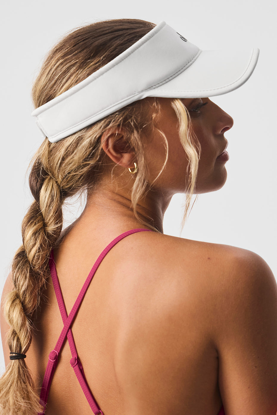 Alo Yoga Performance Eclipse Visor - White/White