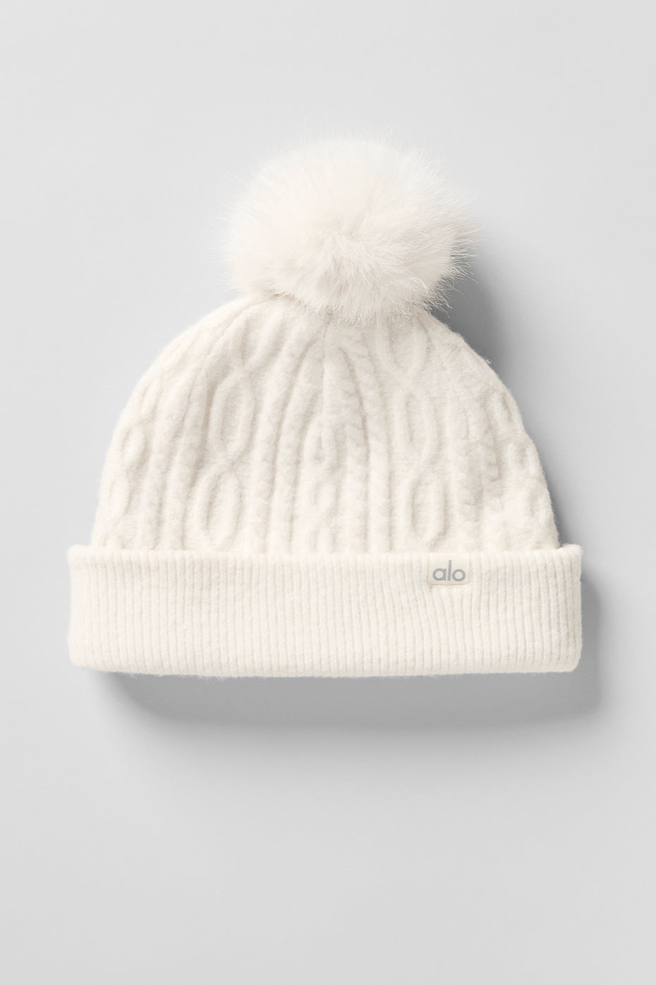 Alo Yoga Women's Cable Knit Winter Bliss Beanie - Ivory