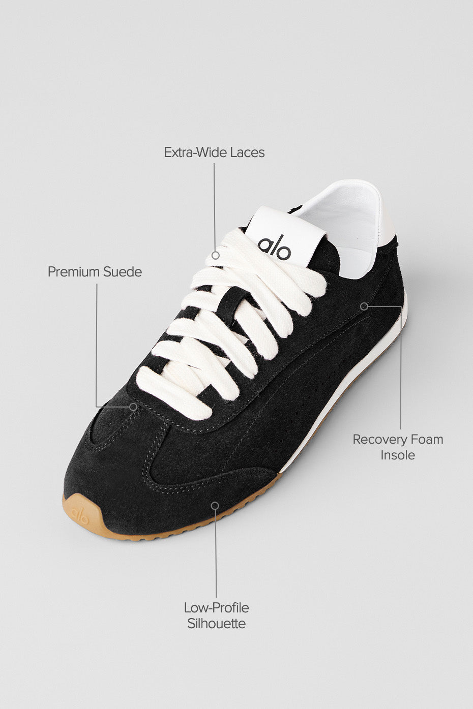 Alo Yoga サンセットスニーカー 黒　23.5〜24 Alo Yoga ALO Sunset Sneaker - Black – Kanadadan Kapına