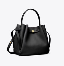 TORY BURCH ROMY BUCKET BAG - BLACK