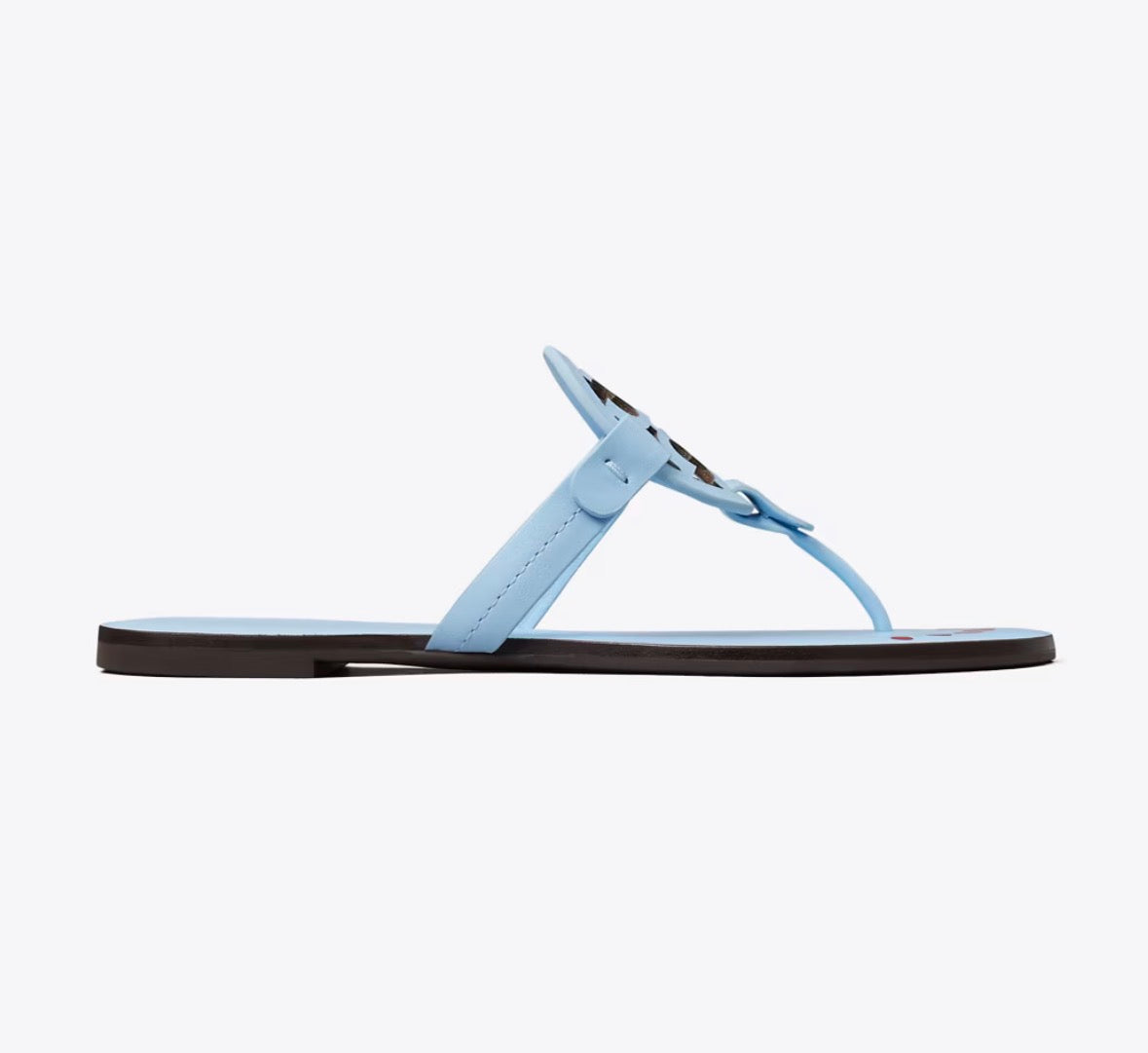 TORY BURCH MILLER NAIL POLISH SANDAL  - pale blue