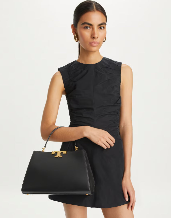 TORY BURCH ELEANOR SATCHEL - BLACK