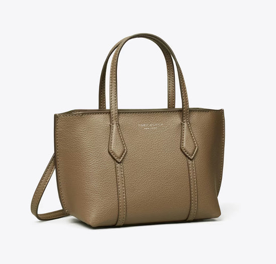 TORY BURCH MINI PERRY TOTE BAG  - WILD MUSHROOM