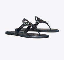 TORY BURCH MILLER PATENT SANDAL  - aged navy