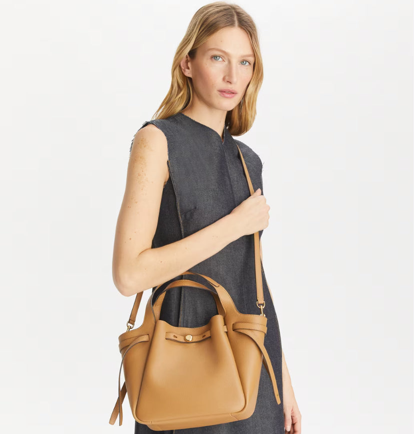 TORY BURCH SMALL ROMY TOTE BAG  - TIRAMISU
