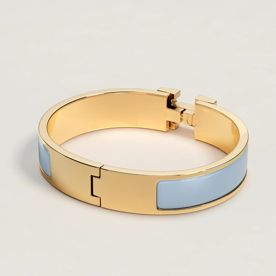 Hermes Clic H Bracelet Blue Ciel