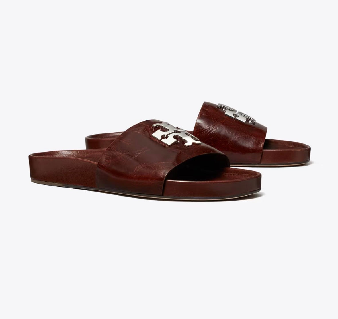 TORY BURCH CHARLIE SPORT SLIDE  -  papaya seed