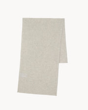 Kujten  -  Scarf Daizy unisex cashmere scarf, 2-threads  -  oats white
