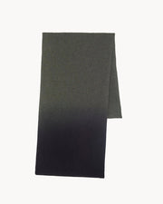 Kujten  -  Scarf Daizy Dip Dye dip dye off-gauge cashmere scarf, 2-threads  - dark khaki