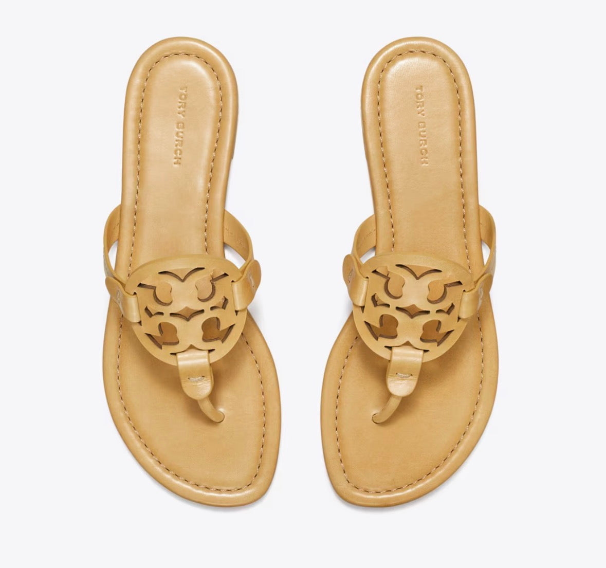 TORY BURCH MILLER SANDAL  -  honeycomb tan