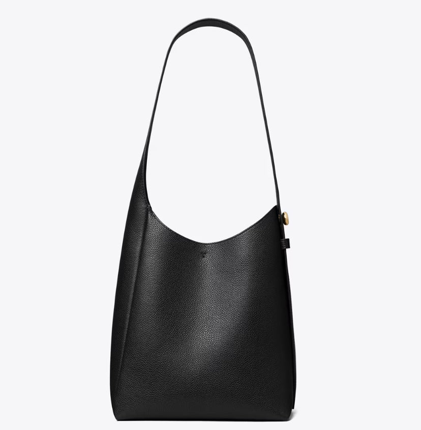 TORY BURCH SMALL ROMY HOBO BAG - BLACK
