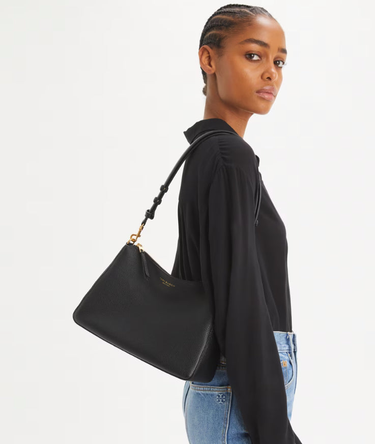 TORY BURCH PERRY SHOULDER BAG - BLACK