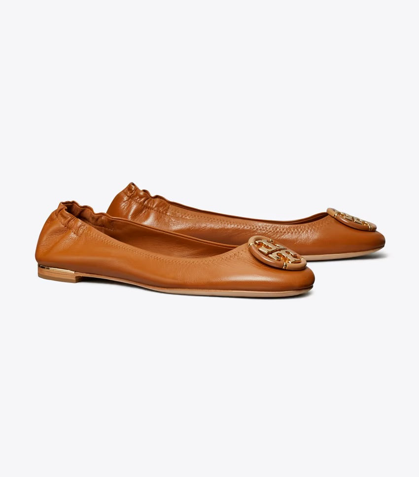 Tory Burch Multi Logo Ballet- Coconut Sugar