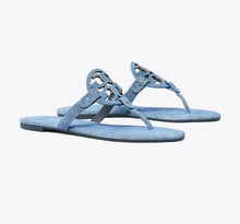 TORY BURCH MILLER SUEDE SANDAL  -  dark denim