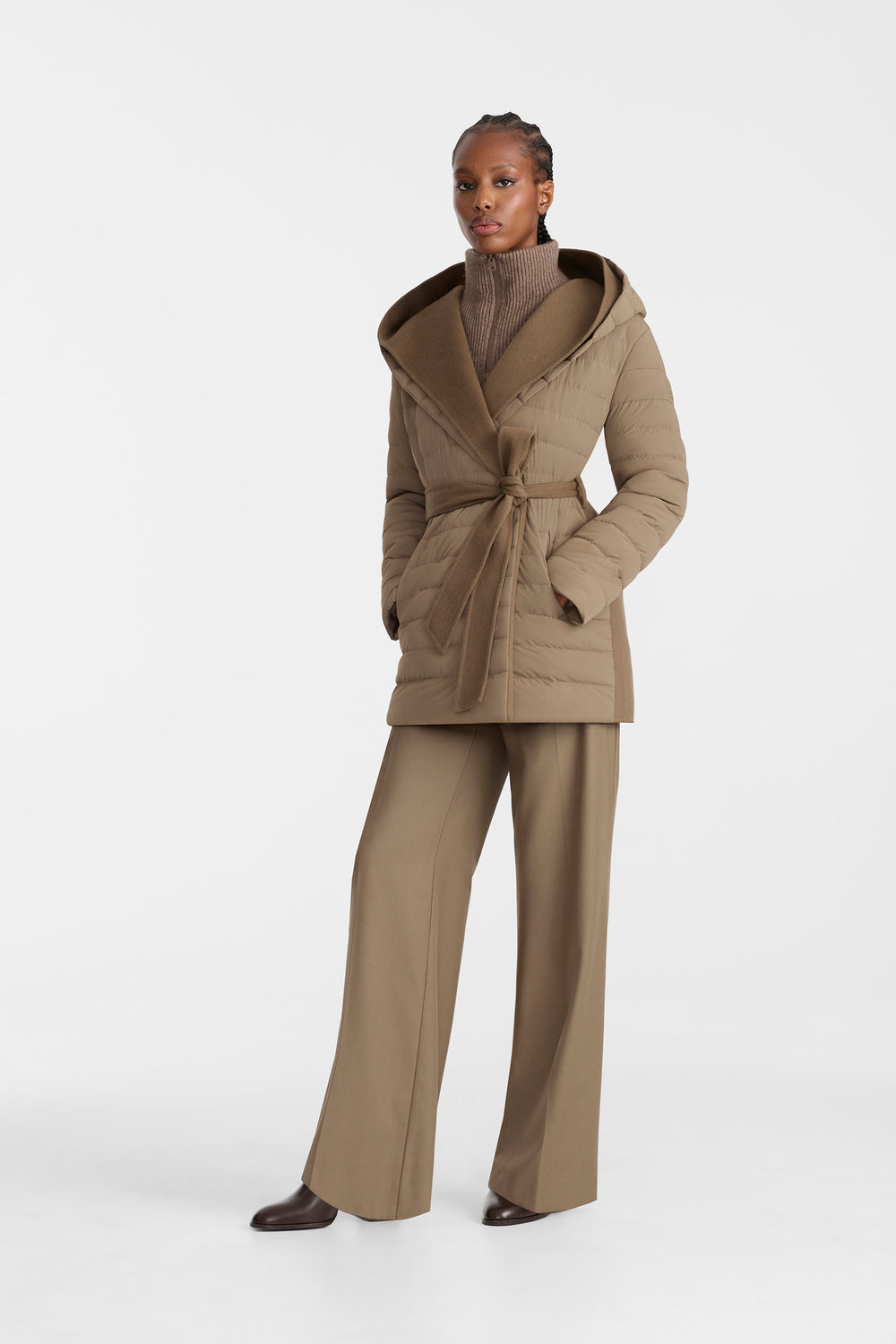 Mackage BETHANY Reversible Wool coat-Truffle Brown