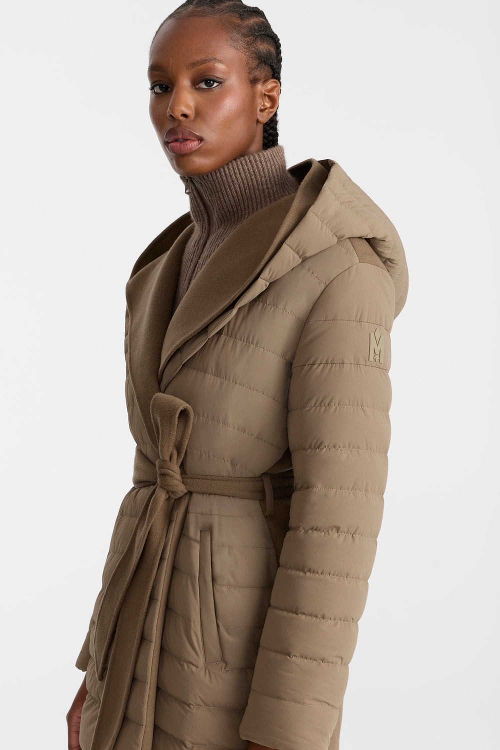 Mackage BETHANY Reversible Wool coat-Truffle Brown