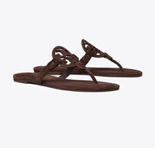 TORY BURCH MILLER SUEDE SANDAL  -  dark cocoa