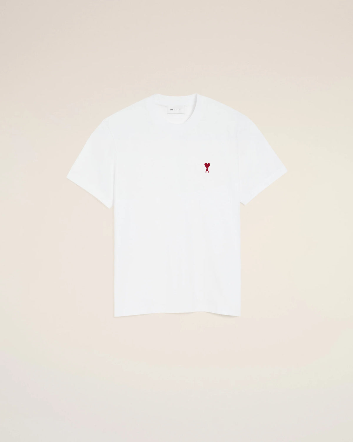 Ami Paris Unisex White cotton t-shirt with Ami de Coeur  -  WHITE