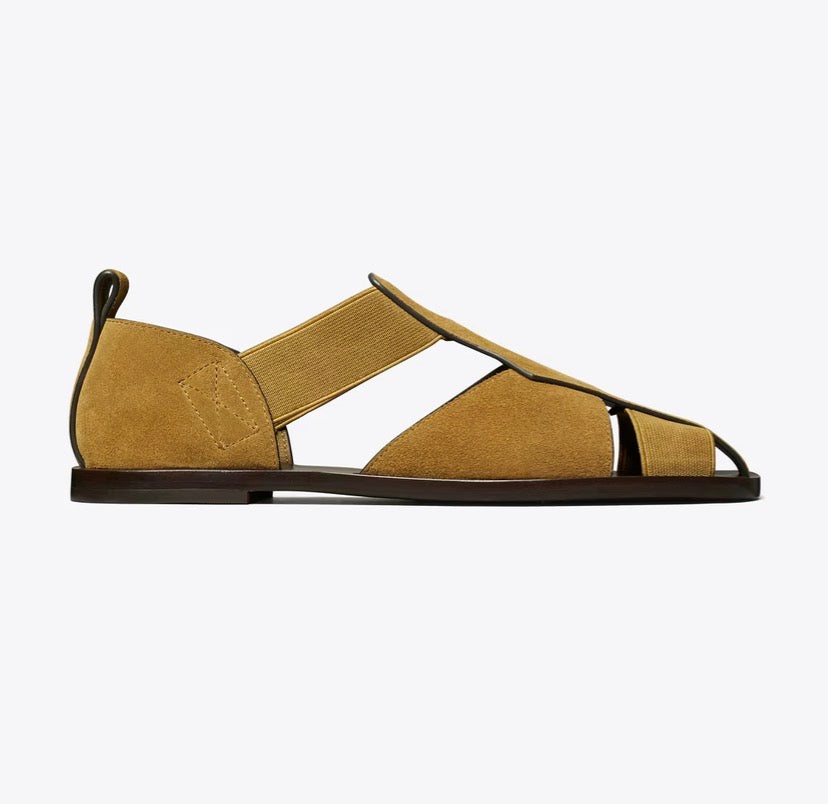 TORY BURCH FISHERMAN SANDAL  -  deep umber