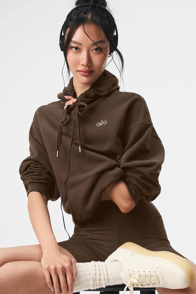 Alo Yoga Women's Accolade Hoodie - Espresso