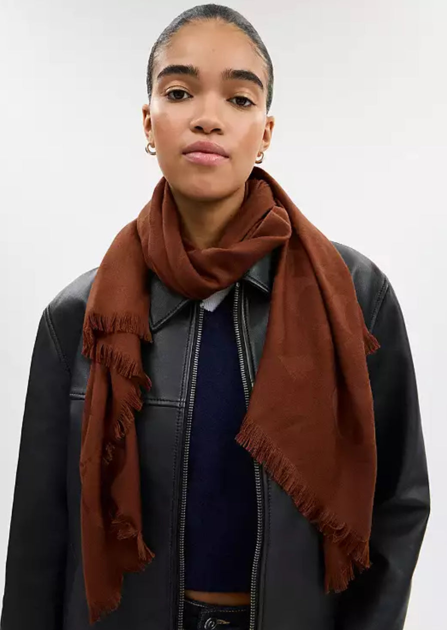 Coach Signature Wrap Şal - Sable