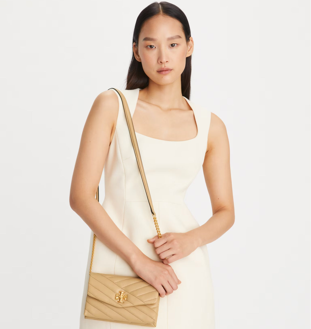 Tory Burch Kira Chevron Chain Wallet Kadın Deri Çanta- SEZON - HEMEN TESLİMDE