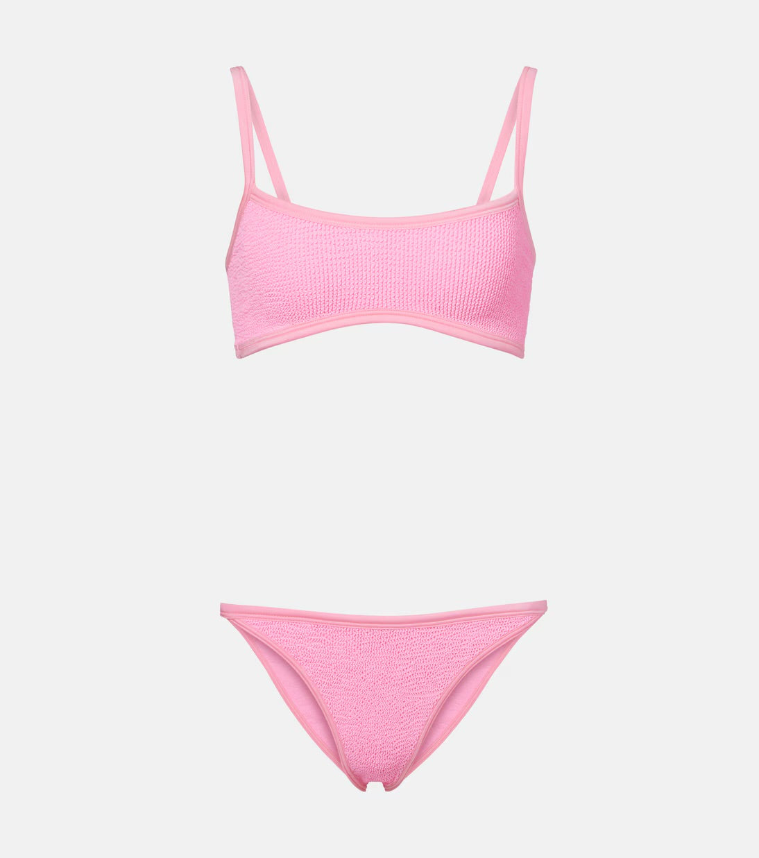 Hunza G Pink Tyler Tonal Bikini Bubblegum