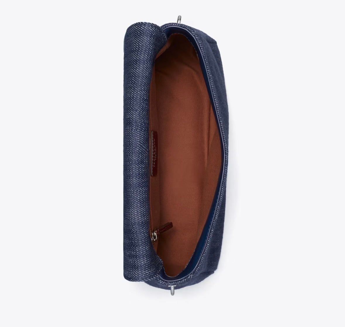 TORY BURCH CHARLIE DENIM SHOULDER BAG - midnight