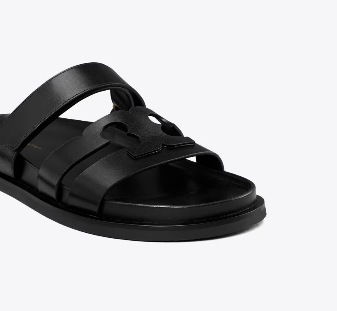 TORY BURCH INES SPORT SLIDE  -  perfect black