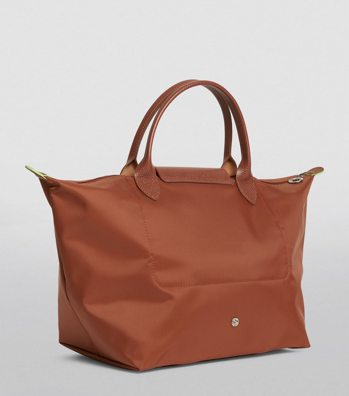 Longchamp Le Pliage Green M Handbag Cognac - Hemen Teslimde