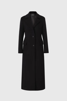 Mackage CORAZON Semi-fitted wool coat-Black