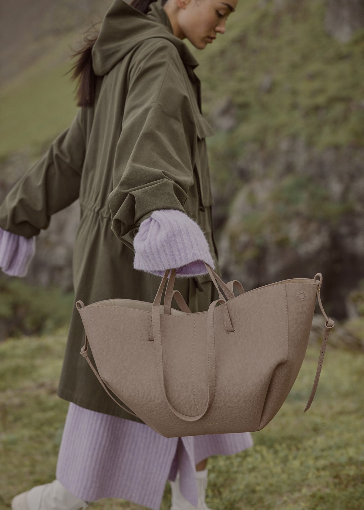 Polène Cyme EDITION TEXTURED TAUPE