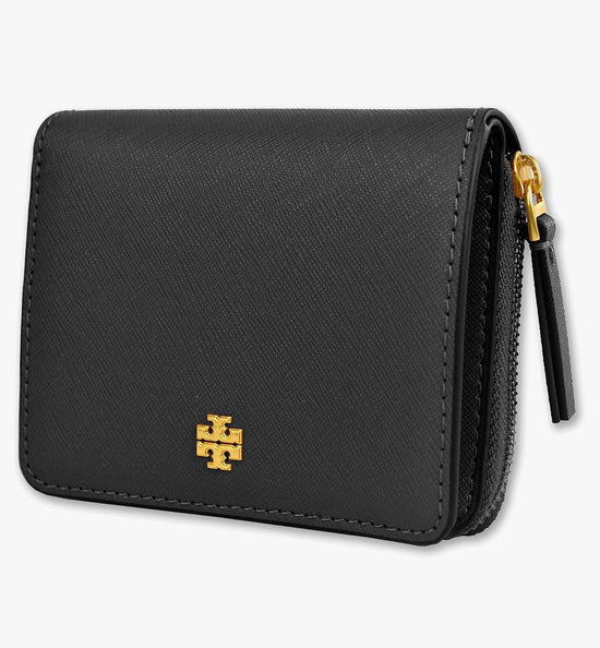 Tory Burch Emerson Mini Wallet Siyah Deri Cüzdan - Hemen Teslim