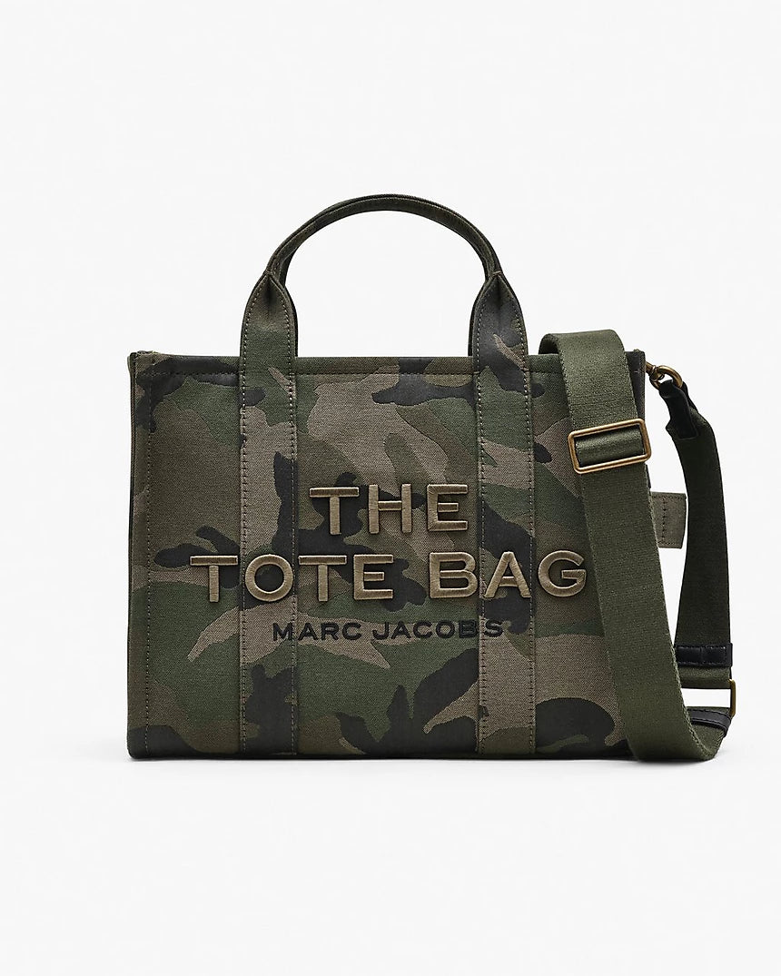 Marc Jacobs The Camo Jacquard Medium Tote Bag-Camo Multi