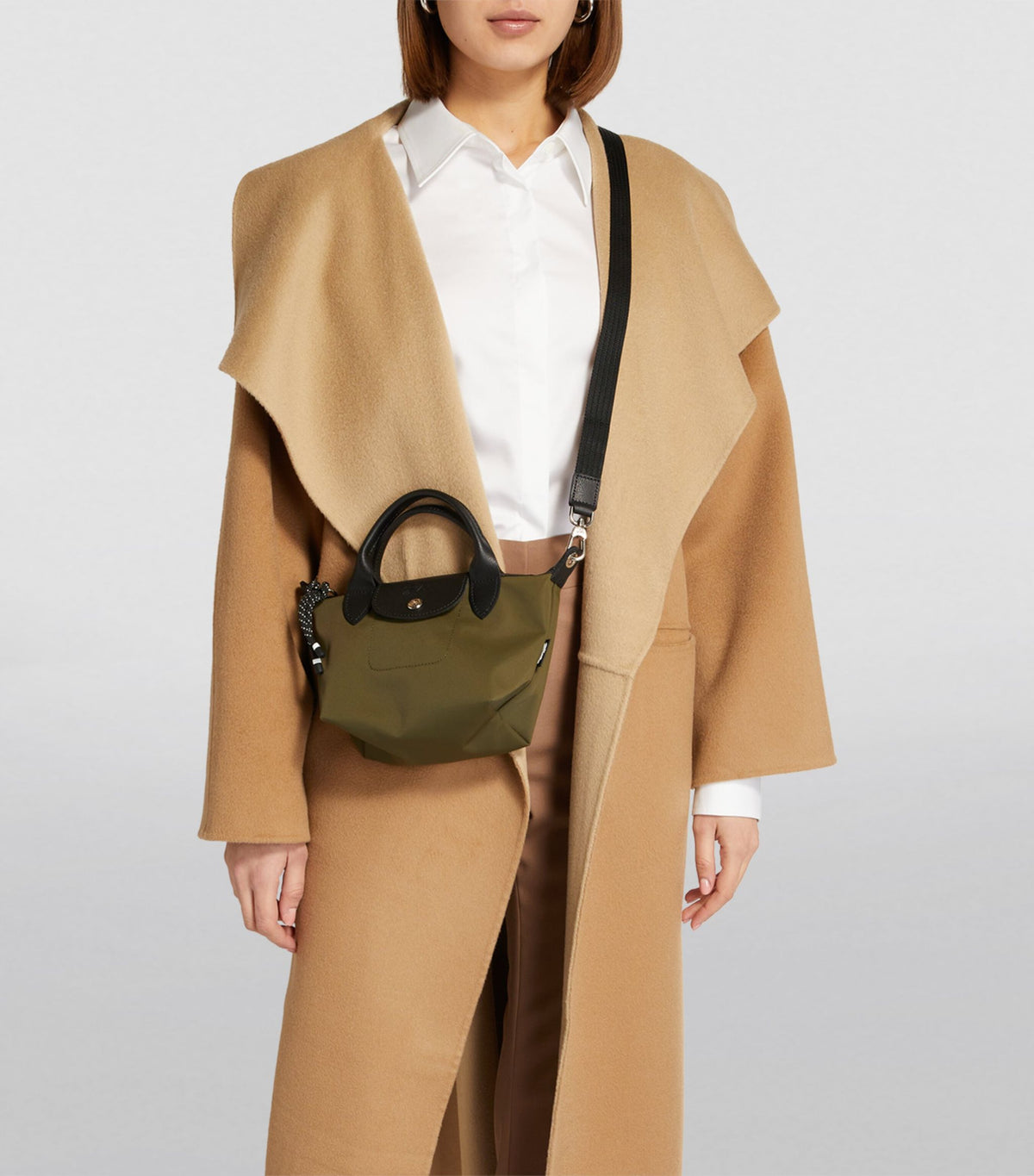Longchamp Le Pliage Energy XS Handbag Khaki- Hemen Teslimde