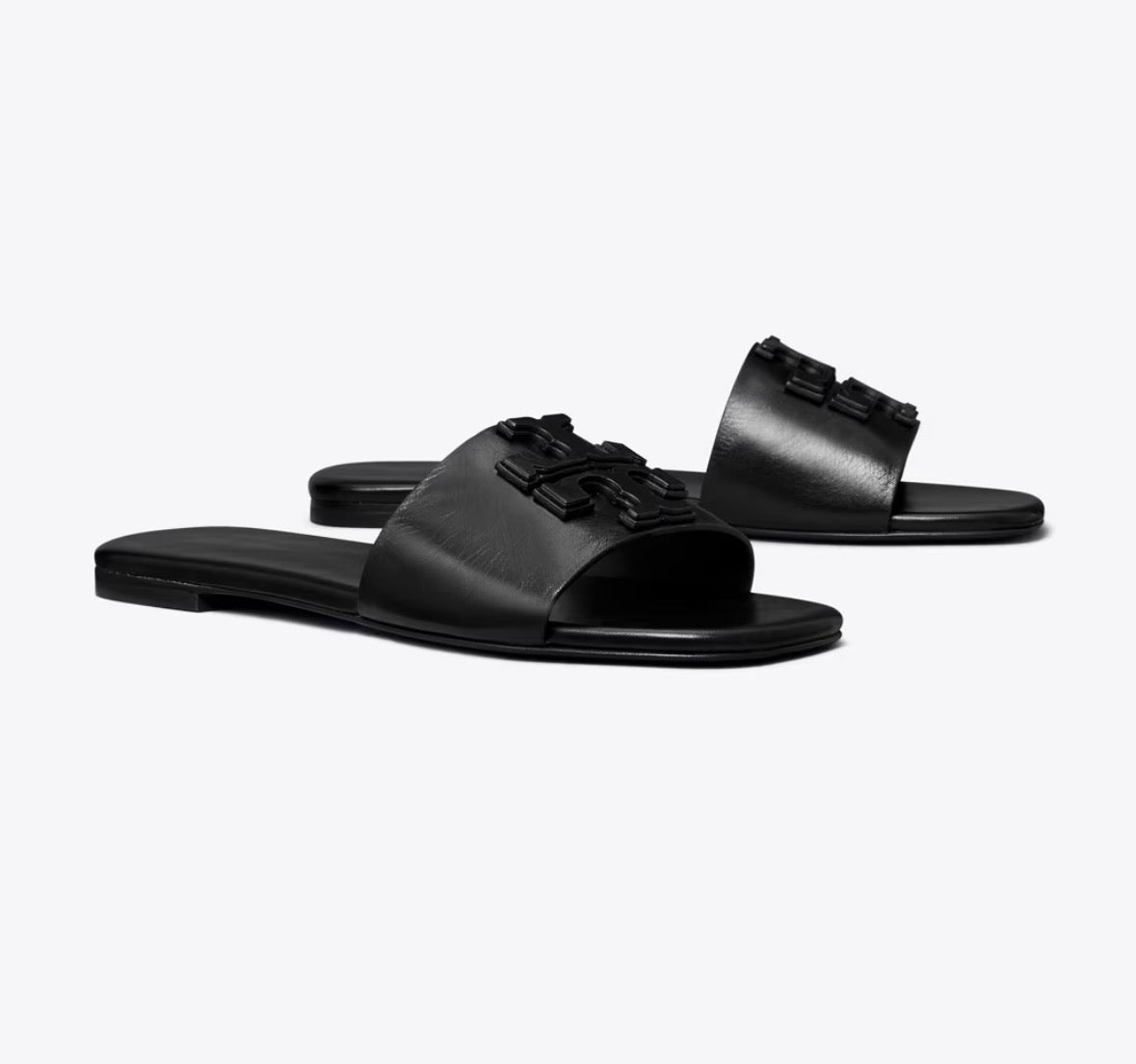 TORY BURCH INES SINGLE-BAND SLIDE  -  perfect black
