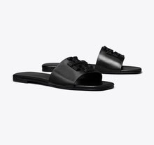TORY BURCH INES SINGLE-BAND SLIDE  -  perfect black