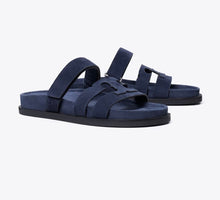 TORY BURCH INES SPORT SLIDE  - new navy