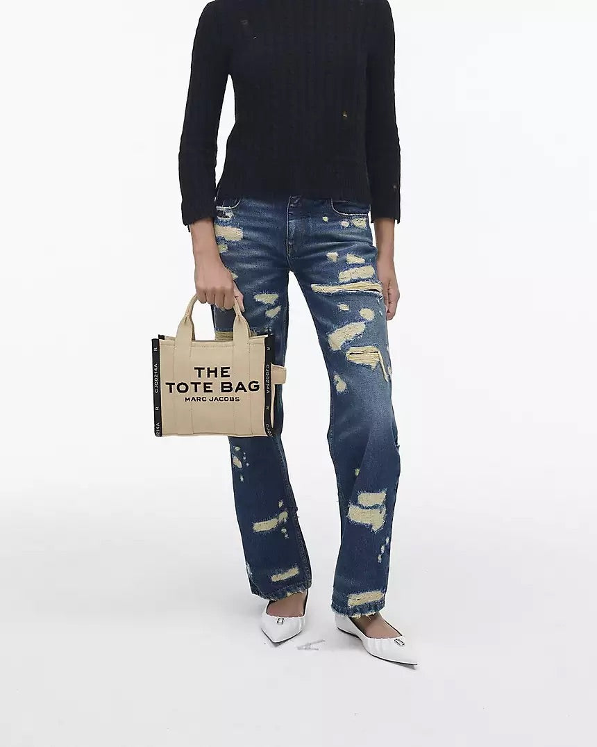 Marc Jacobs The Jacquard Small Tote Bag - Warm Sand - HEMEN TESLİMDE