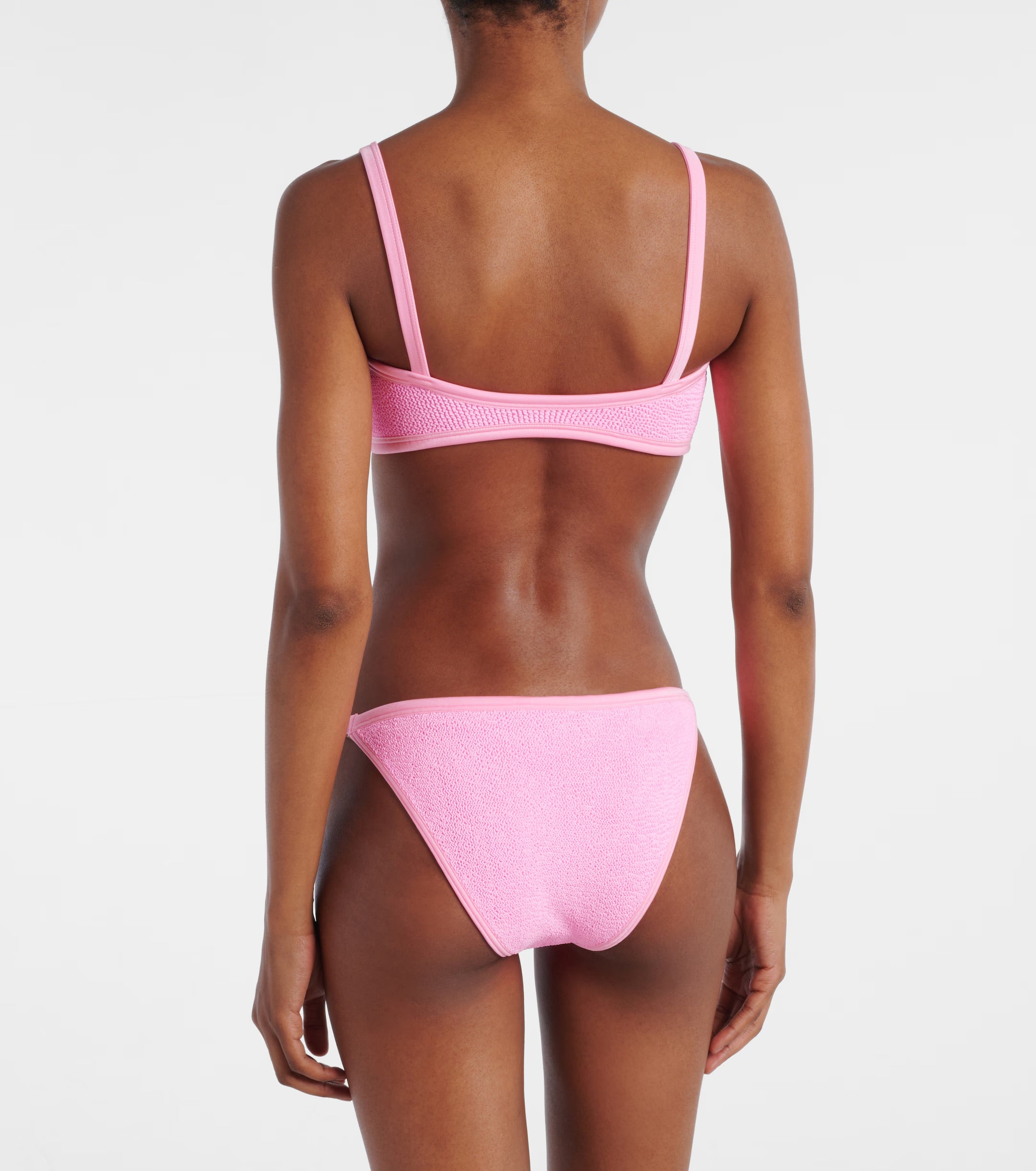 Hunza G Pink Tyler Tonal Bikini Bubblegum